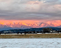 Sunset along the Swan Range