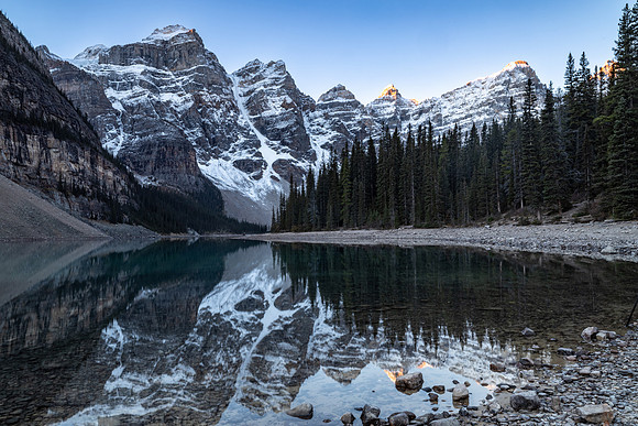 Shore of Lake Moraine