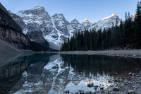 Sun Peaks at Lake Moraine