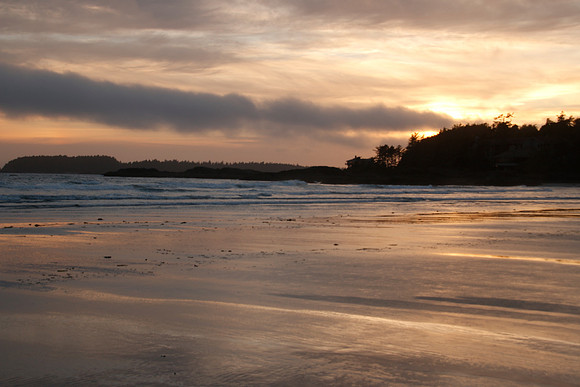 Sunset British Columbia coast