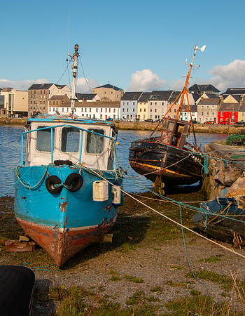 Abandoned boats in Galway