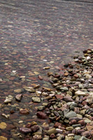 Rocky shoreline of Lake McDonald