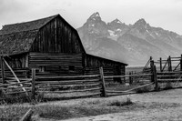 B&W Mormon barn